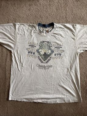 Vintage Alore Single Stitch Chamberlain South Dakota Wolf Graphic Shirt XXL